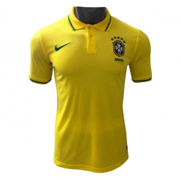 Brazil 2022 Yellow Soccer Polo Jerseys Men's