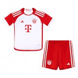 Bayern Munich 2023-24 Home Soccer Jerseys + Short Kid's