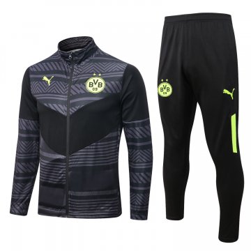 Borussia Dortmund 2022-23 Grey Soccer Jacket + Pants Men's