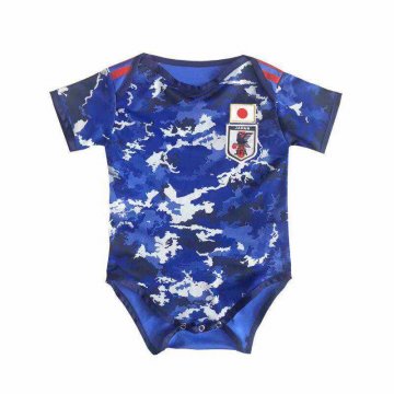 2020 Japan Home Blue Baby Infant Football Suit