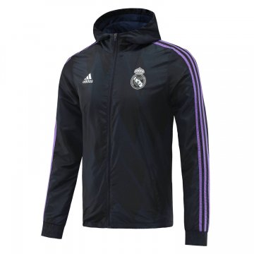 Real Madrid 2022-23 Black All Weather Windrunner Soccer Jacket Men's