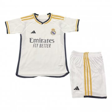 Real Madrid 2023-24 Home Soccer Jerseys + Short Kid's
