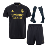 Real Madrid Third Away Soccer Jerseys + Short + Socks Men's 2023/24