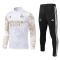 Real Madrid 2024-25 White-Gold Soccer Training Suit Men's