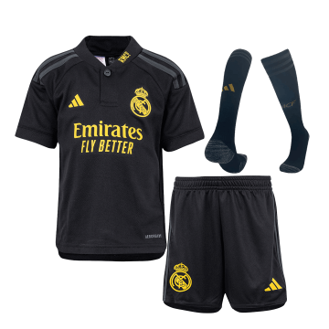 Real Madrid 2023-24 Third Away Soccer Jerseys + Short + Socks Kid's