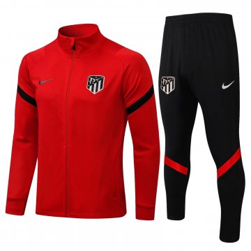 Atletico Madrid 2021-22 Red Soccer Training Suit Jacket + Pants Men's