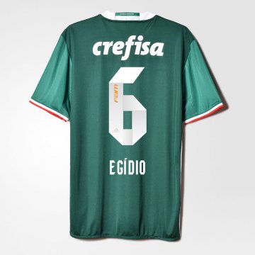2016-17 Palmeiras Home Green Football Jersey Shirts Egidio #6