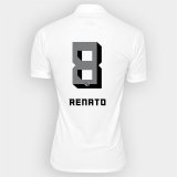 2016-17 Santos Home White Football Jersey Shirts Renato #8