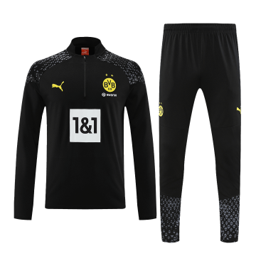 Borussia Dortmund 2023-24 Black Soccer Sweatshirt + Pants Men's