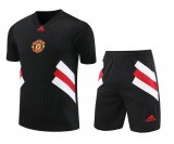 Manchester United 2023-24 Black Soccer Jerseys + Short Men's