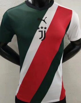 #Player Version Juventus 2022 Green White Red Special Version Soccer Jerseys Men's