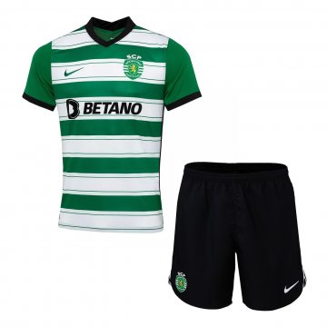 Sporting Portugal 2022-23 Home Soccer Jerseys + Short Kid's
