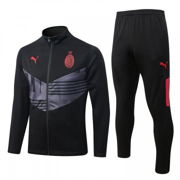 AC Milan 2022-23 Black Soccer Jacket + Pants Men's