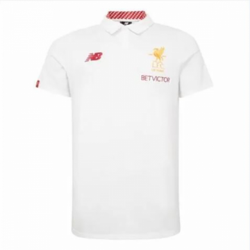 2017-18 Liverpool Core White Polo Shirt
