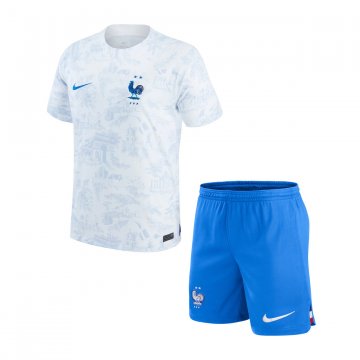 France 2022 Away Soccer Jerseys + Short Kid's