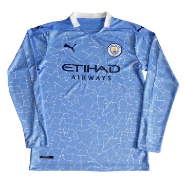 2020-21 Manchester City Home LS Men Football Jersey Shirts