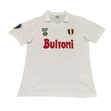 87/88 Napoli Away White Retro Football Jersey Shirts Men [2020127757]