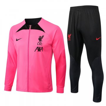 Liverpool Pink Soccer Jacket + Pants Men's 2022-23