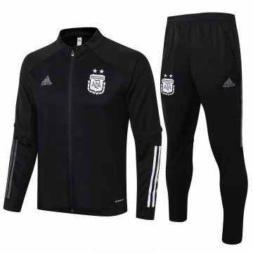 2020-21 Argentina Black Men's Football Training Suit(Jacket + Pants)