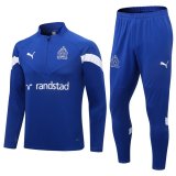 Olympique Marseille 2022-23 Blue Soccer Training Suit Men's