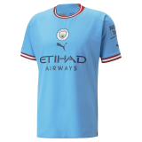 #Player Version Manchester City 2022-23 Home Soccer Jerseys Men's