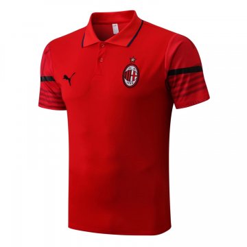 AC Milan 2022-23 Red Soccer Polo Jerseys Men's