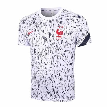 2020-21 France White Men's Football Traning Shirt