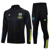Arsenal 2023-24 Black Soccer Jacket + Pants Men's