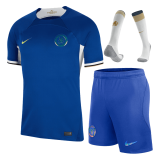 Chelsea 2023-24 Home Soccer Jerseys + Short + Socks Men's