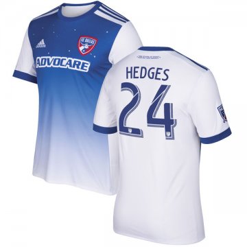 2017 Dallas Fc Away White Football Jersey Shirts Hedges #24