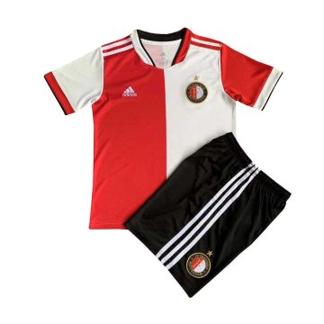 2021-22 Feyenoord Home Football Jersey Shirts + Short Kid's