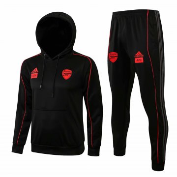 2021-22 Arsenal x 424 Hoodie Black Football Training Suit(Sweatshirt + Pants) Men's