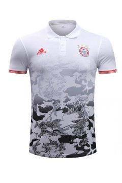 2017 Bayern Munich White Polo Shirt