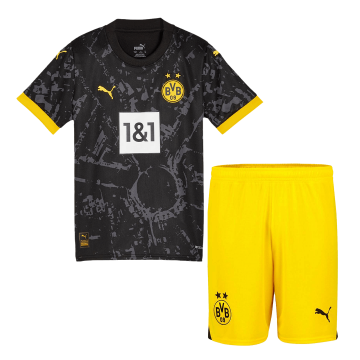 Borussia Dortmund 2023/24 Away Soccer Jerseys + Short Kid's