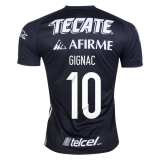 2017-18 Tigres UANL Third Black Football Jersey Shirts André-Pierre Gignac #10