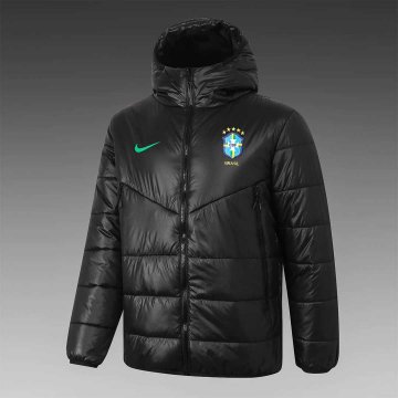 2020-21 Brazil Black Men's Football Winter Jacket