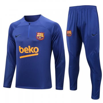Barcelona 2022-23 Blue Soccer Training Suit Men's