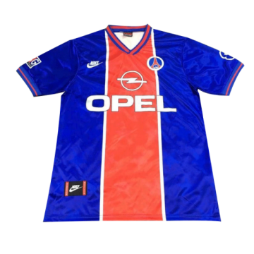95/96 PSG Home Blue Retro Football Jersey Shirts Men