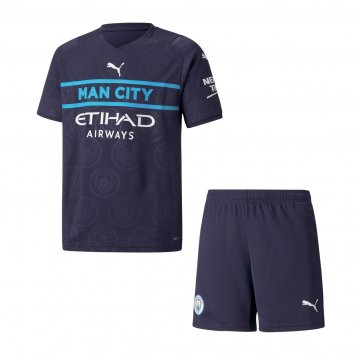 Manchester City 2021-22 Third Soccer Jerseys + Shorts Kid's