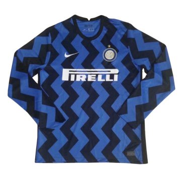 2020-21 Inter Milan Home Men LS Football Jersey Shirts