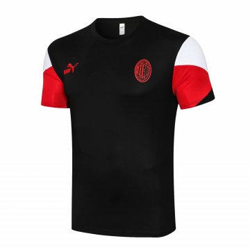 AC Milan 2021-22 Black Soccer Training Jerseys Men's