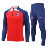 Atletico Madrid 2023/24 Red Soccer Sweatshirt + Pants Men's