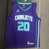 Charlotte Hornets 2021 Branded Purple Fast Break Replica Player Jersey Men's StateMen'st Edition