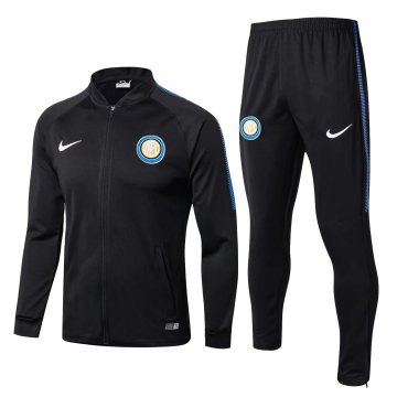 2017-18 Inter Milan Black Training Suit Jacket&Pants