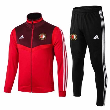 2019-20 Feyenoord Rotterdam High Neck Red Men's Football Training Suit(Jacket + Pants)