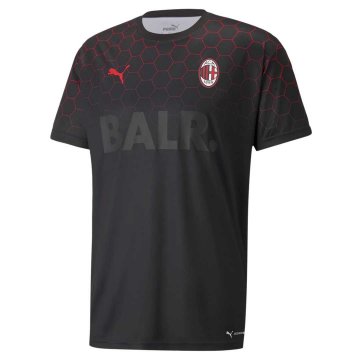 2020-21 AC Milan x BALR Signature Black Men's Football Traning Shirt [2020127291]