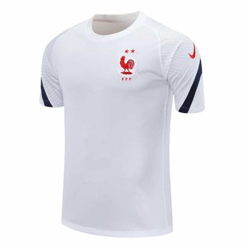 2020-21 France White Men's Football Traning Shirt