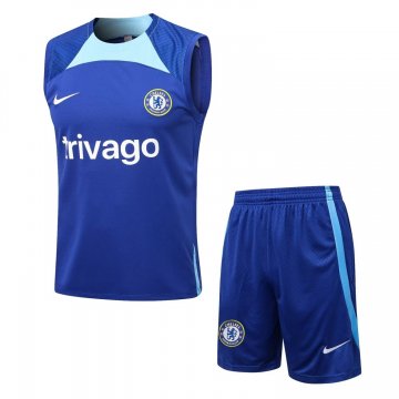 Chelsea 2022-23 Blue Soccer Singlet + Short Men's