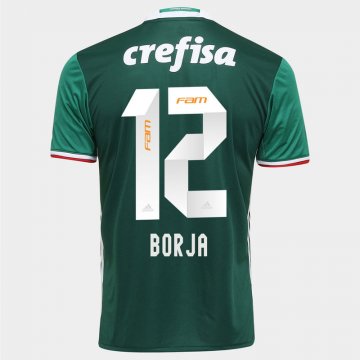 2016-17 Palmeiras Home Green Football Jersey Shirts Borja #12