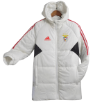 Benfica 2023 White Soccer Cotton Winter Jacket Men's